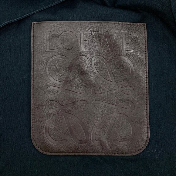 Loewe Dark green cotton hooded single-breasted long-sleeve jacket - Picture 5 of 7